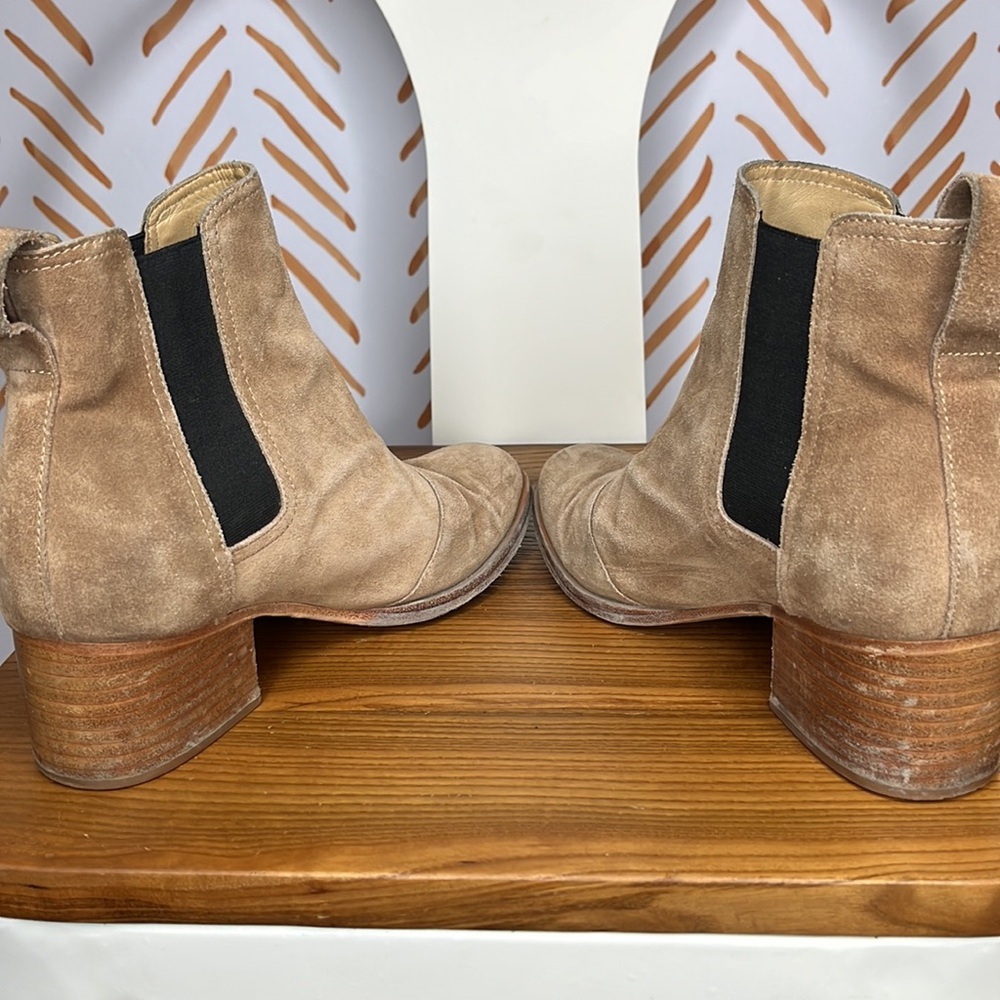 Rag & Bone Chelsea Walker Boot Tan Suede size 38.5 - Picture 10 of 14